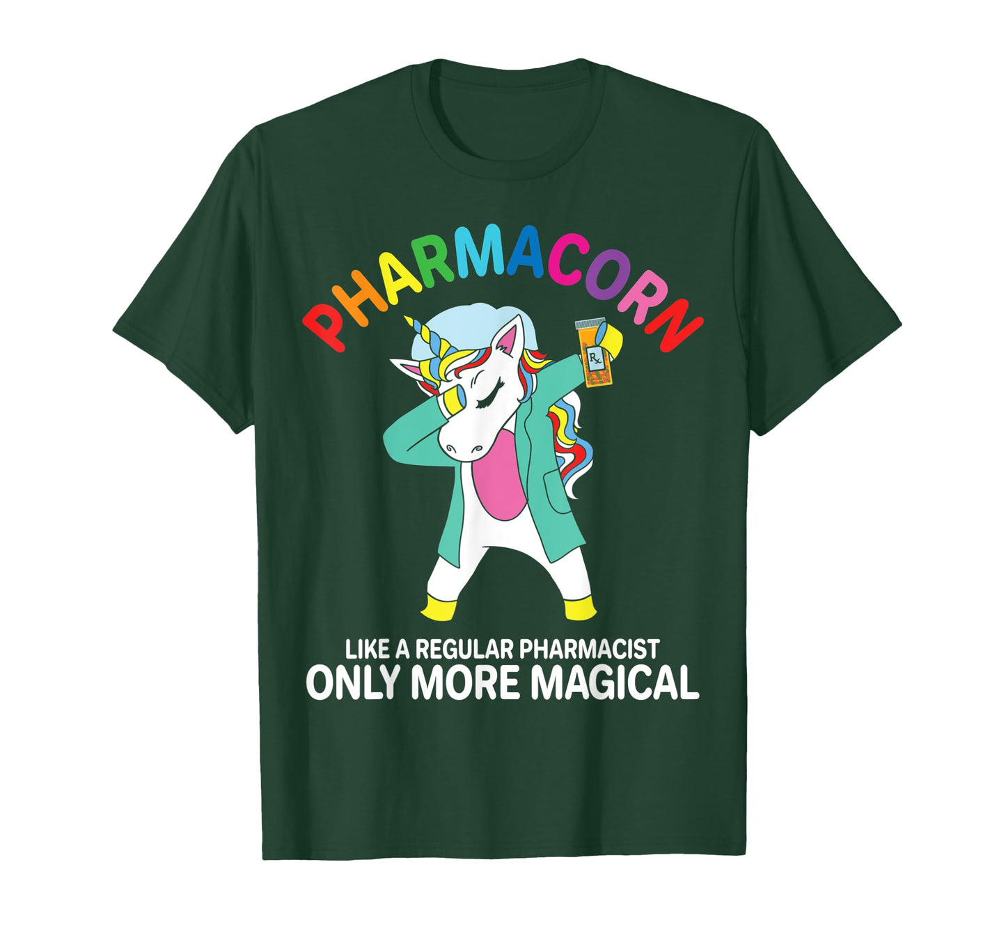 Funny Pharmacist Pharmacy Technician Pharmacorn Unicorn T-Shirt