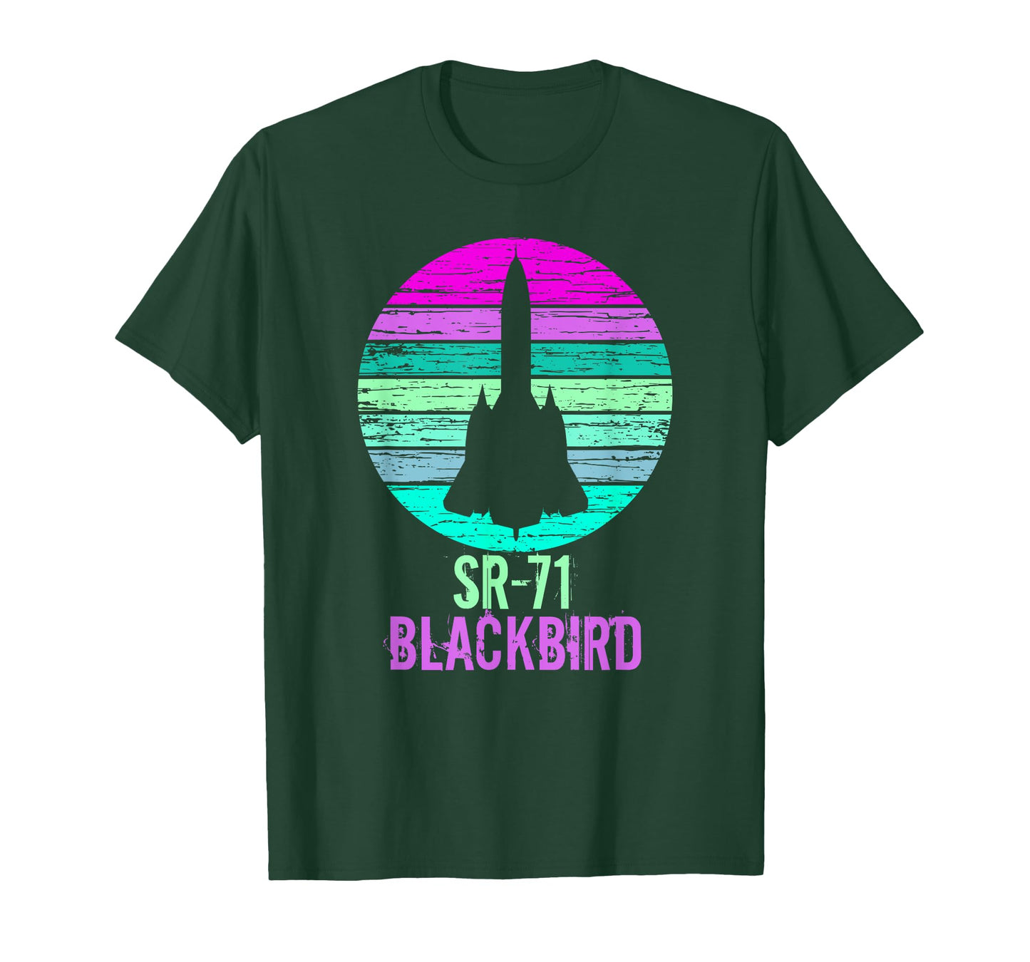 Vintage SR-71 Blackbird Military Aviation Aircraft T-Shirt