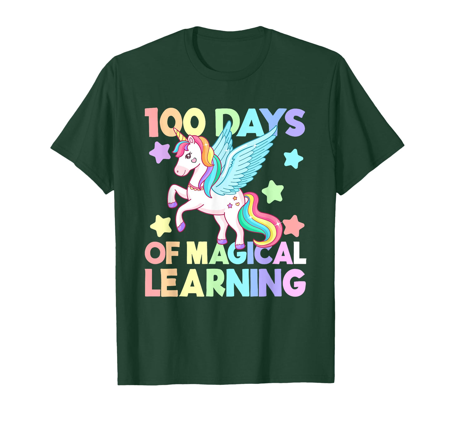 100 Days Of Magical Learning , 100 Days Of School Unicorn T-Shirt