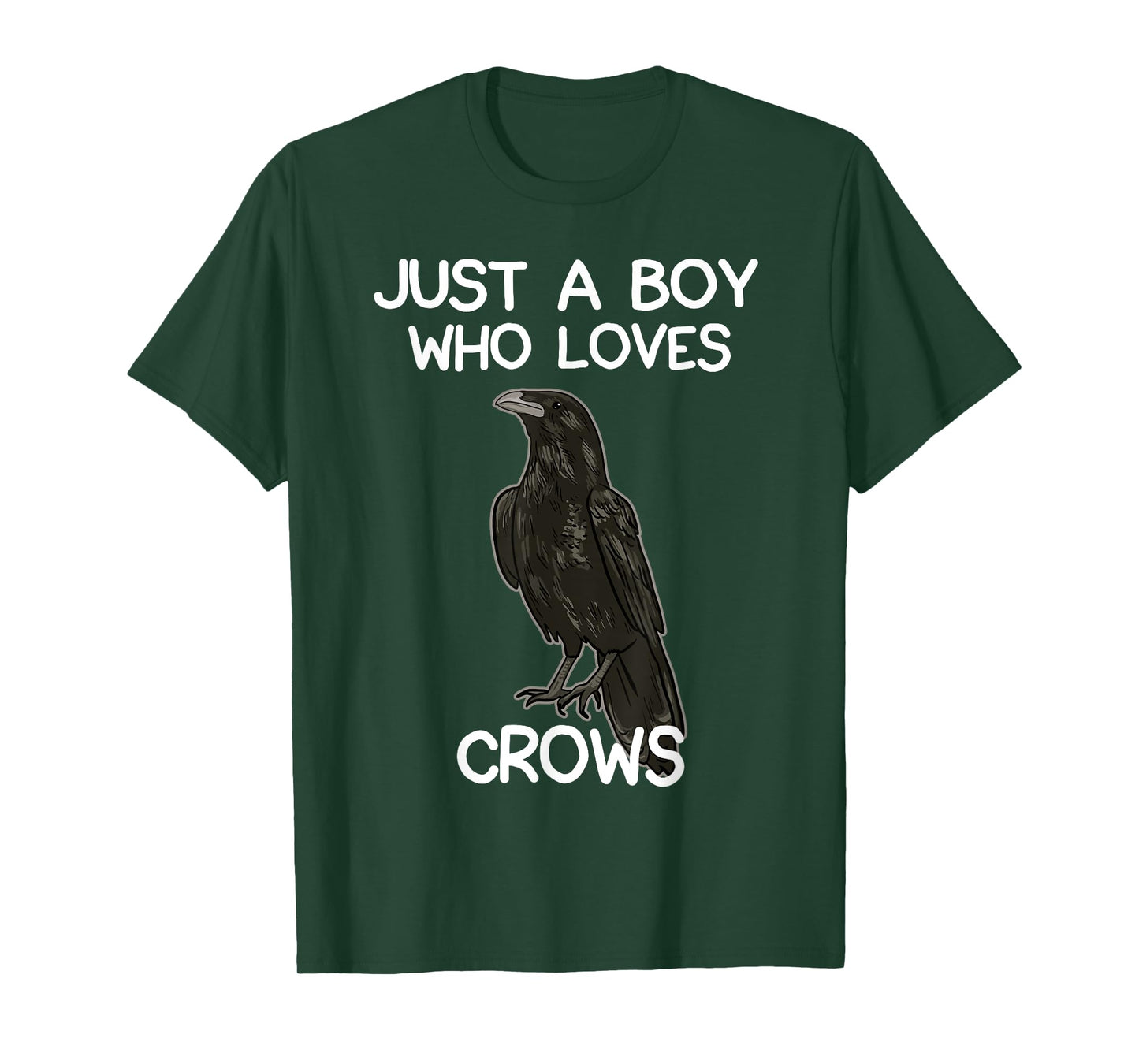 Just A Boy Who Loves Crows for Men Crow and Raven Lovers T-Shirt