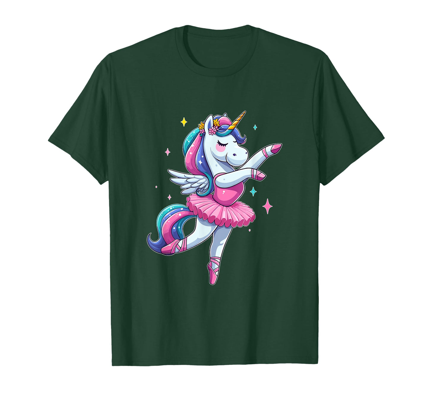 Cute Ballerina Unicorn Ballet Dance Girl T-Shirt