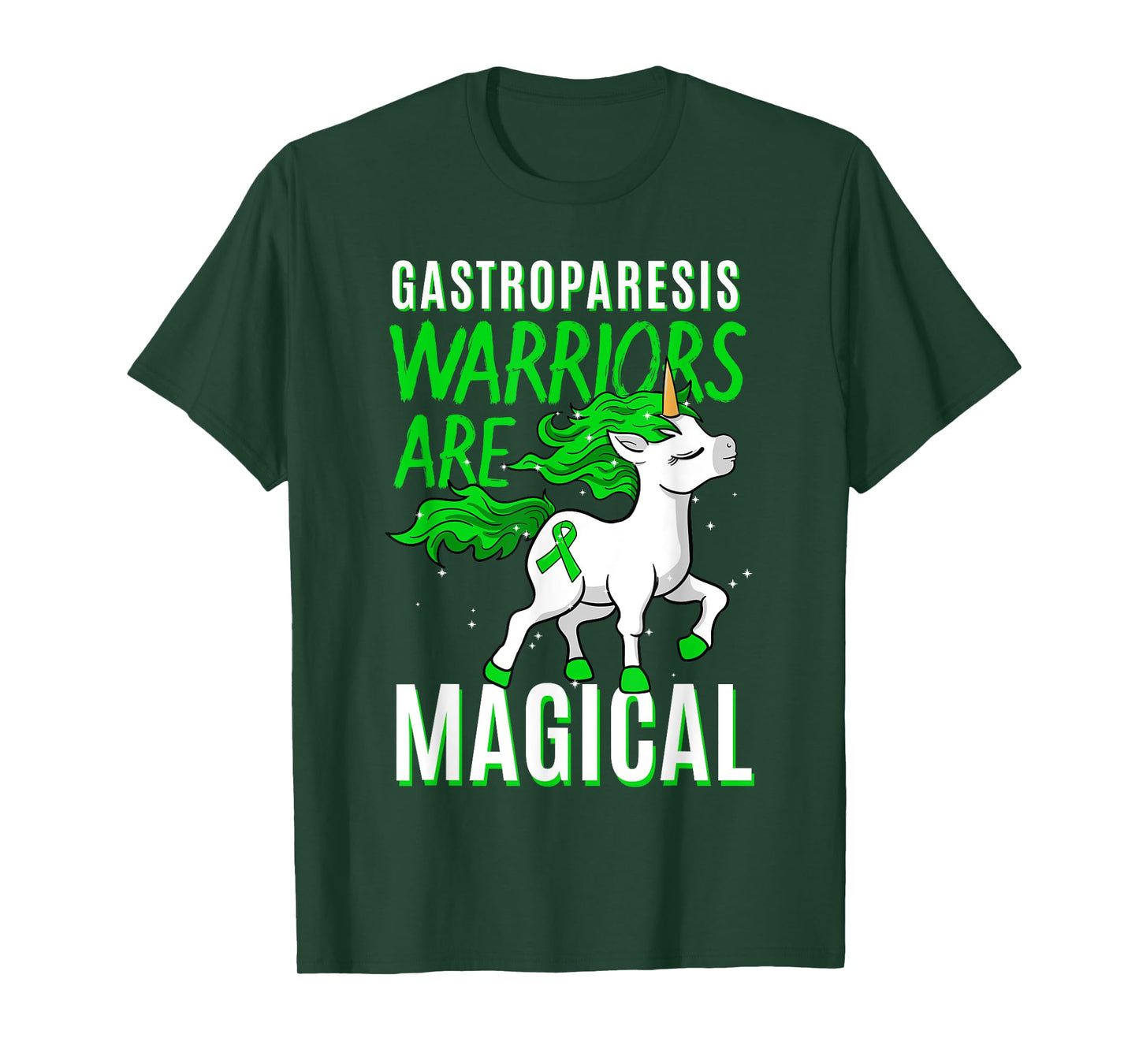 Gastroparesis Awareness Stomach Paralysis Unicorn Lover Gift T-Shirt