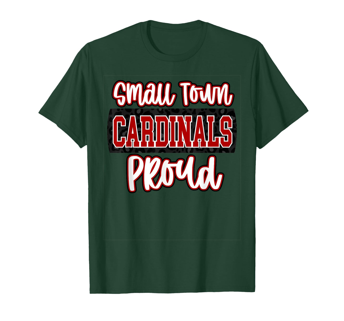 Small Town Cardinal Pride School Spirit T-Shirt