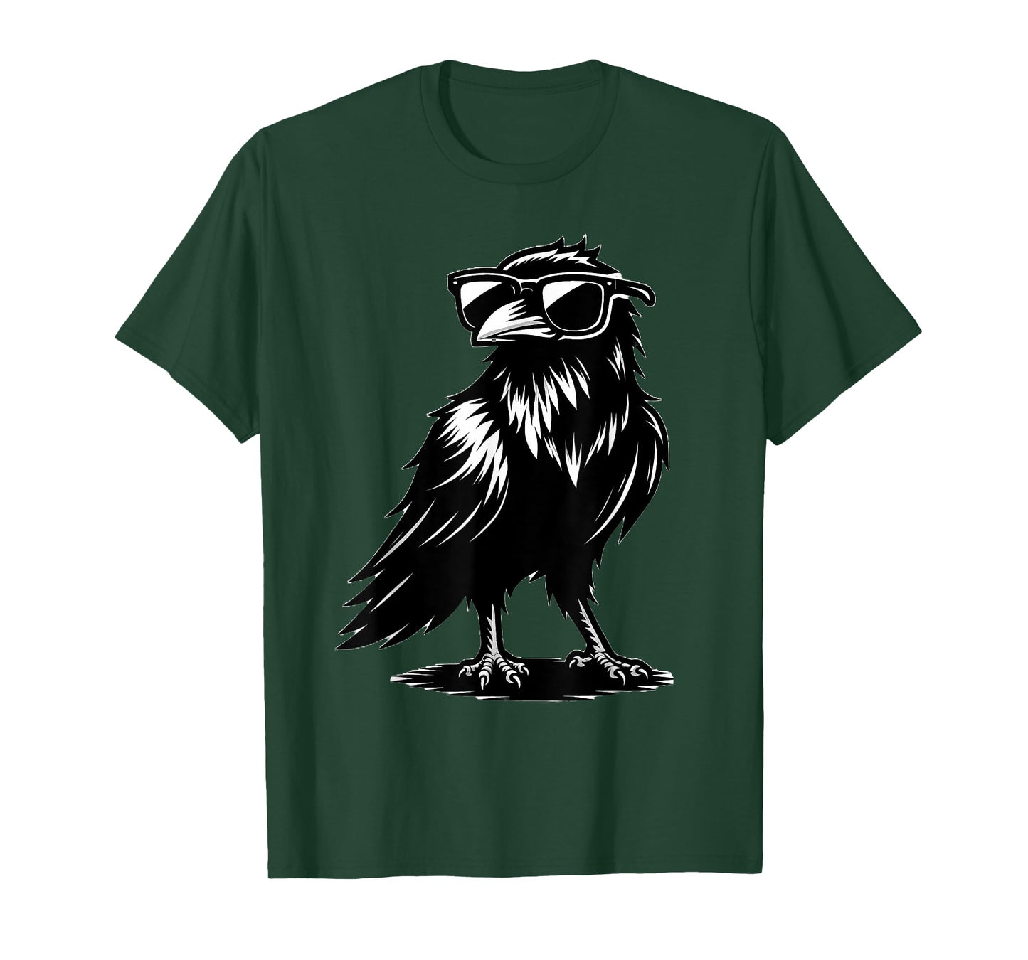 Crow Raven Bird Wearing Sunglasses T-Shirt