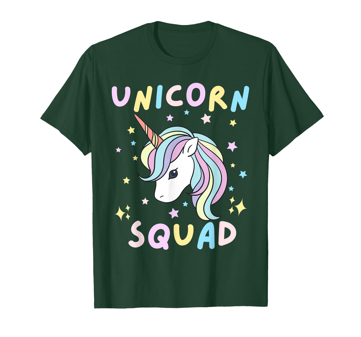 Unicorn Squad Cute Rainbow Lover Family Birthday Girls Party T-Shirt