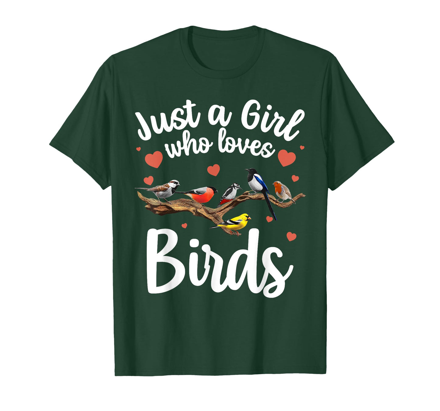 Cool Bird Watcher Art For Women Girls Birding Nerd Birder T-Shirt