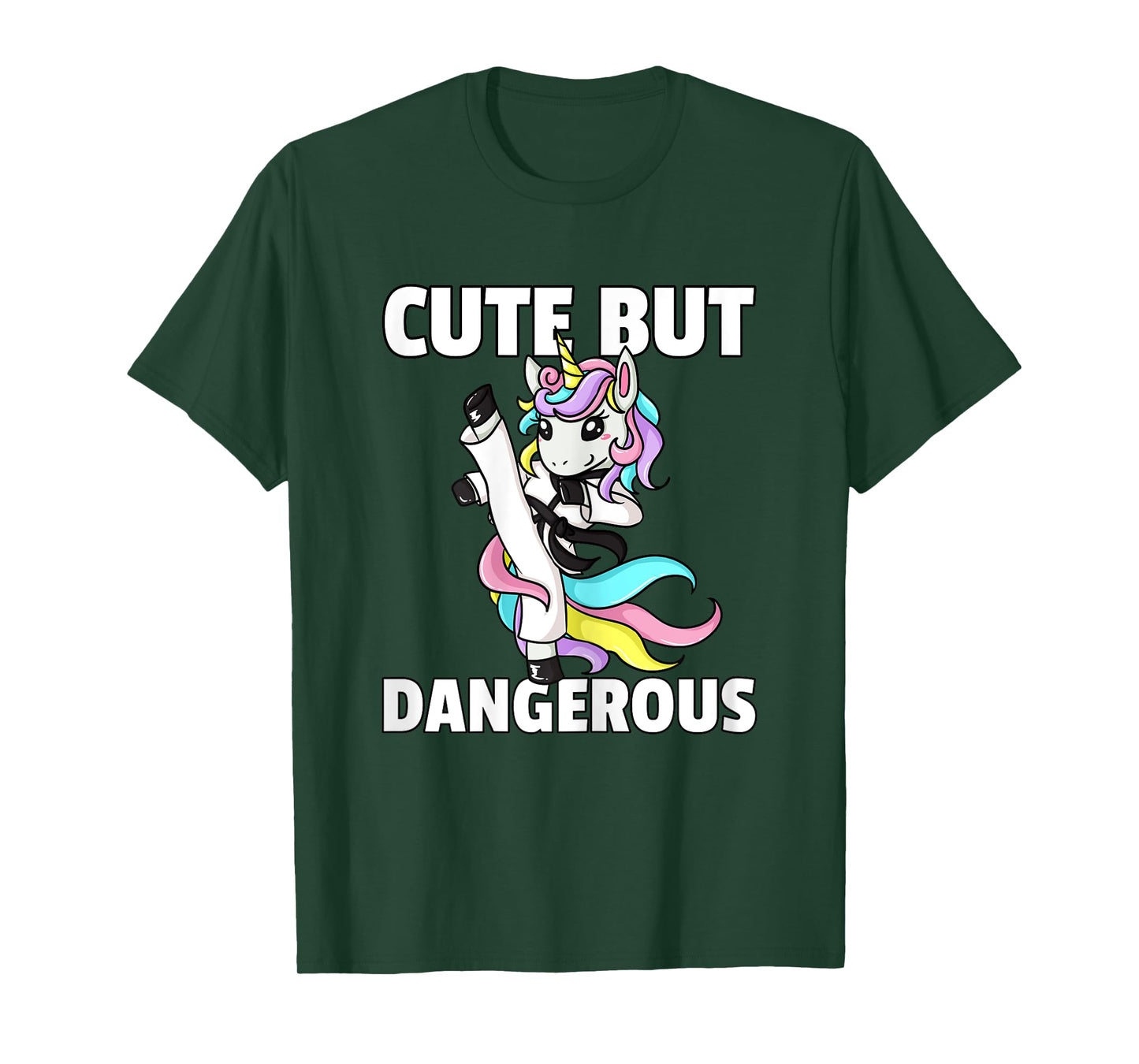 Unicorn Karate Gift Girl Taekwondo Jiu Jitsu MMA BJJ T-Shirt