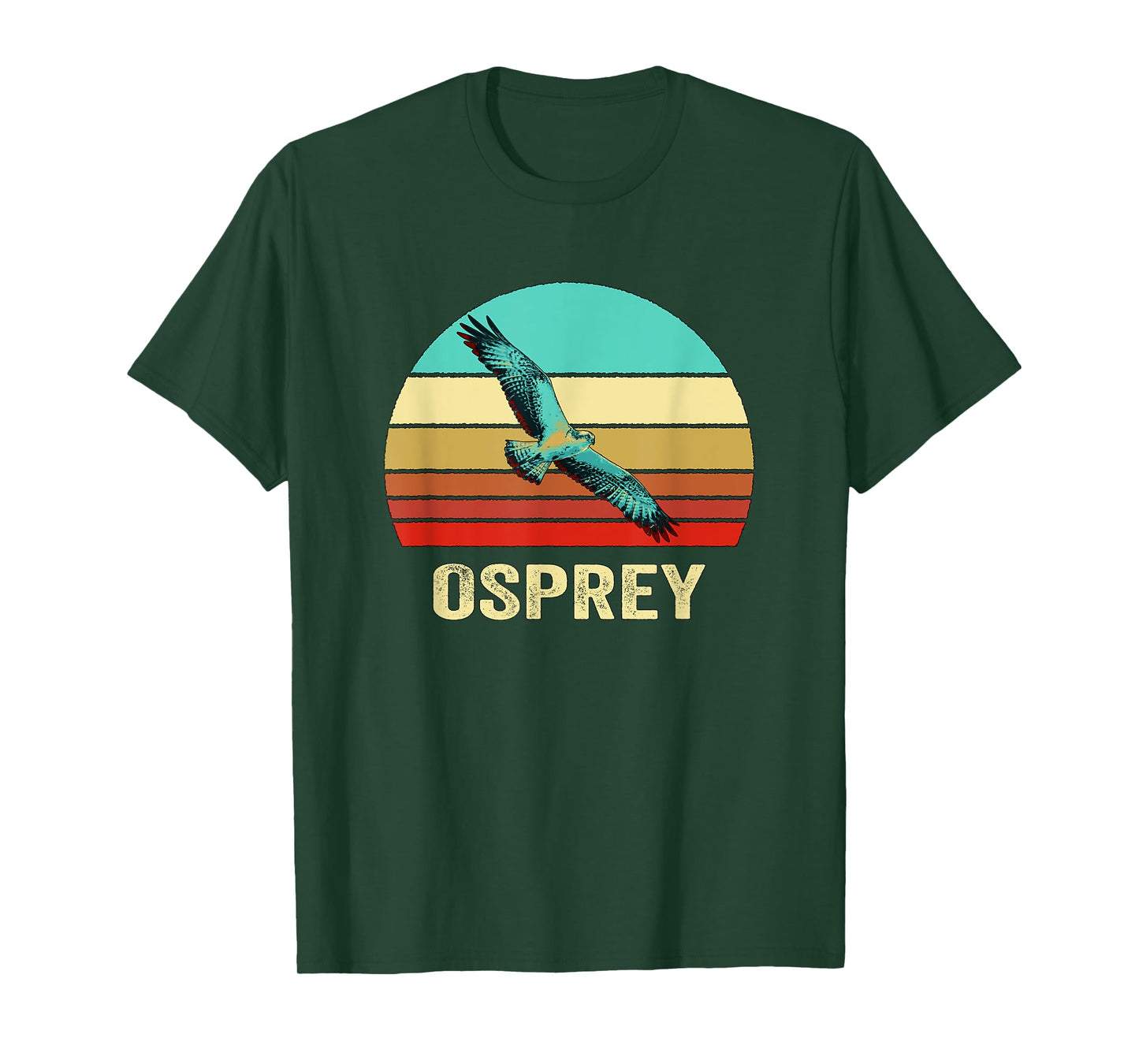 Vintage Retro Style Sunset Osprey T-Shirt