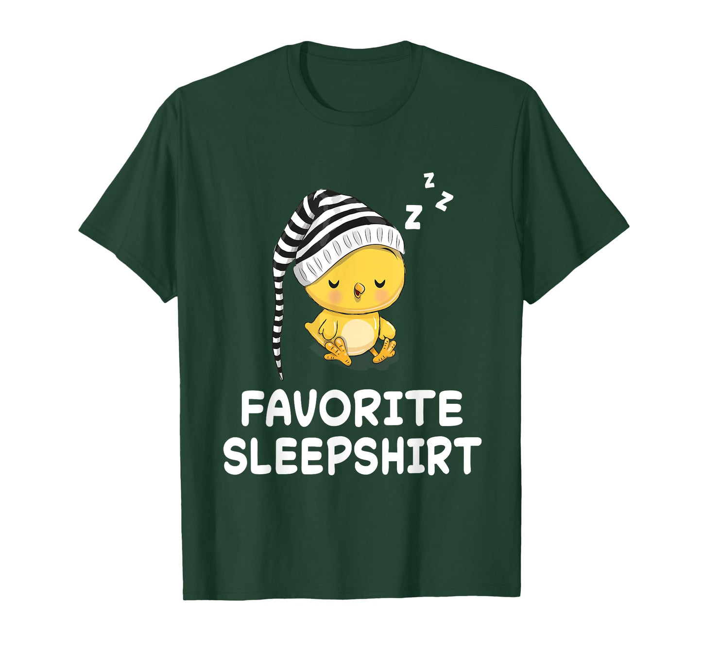 Chick Chicken Nap Sleeping Sleep Pajama Nightgown T-Shirt