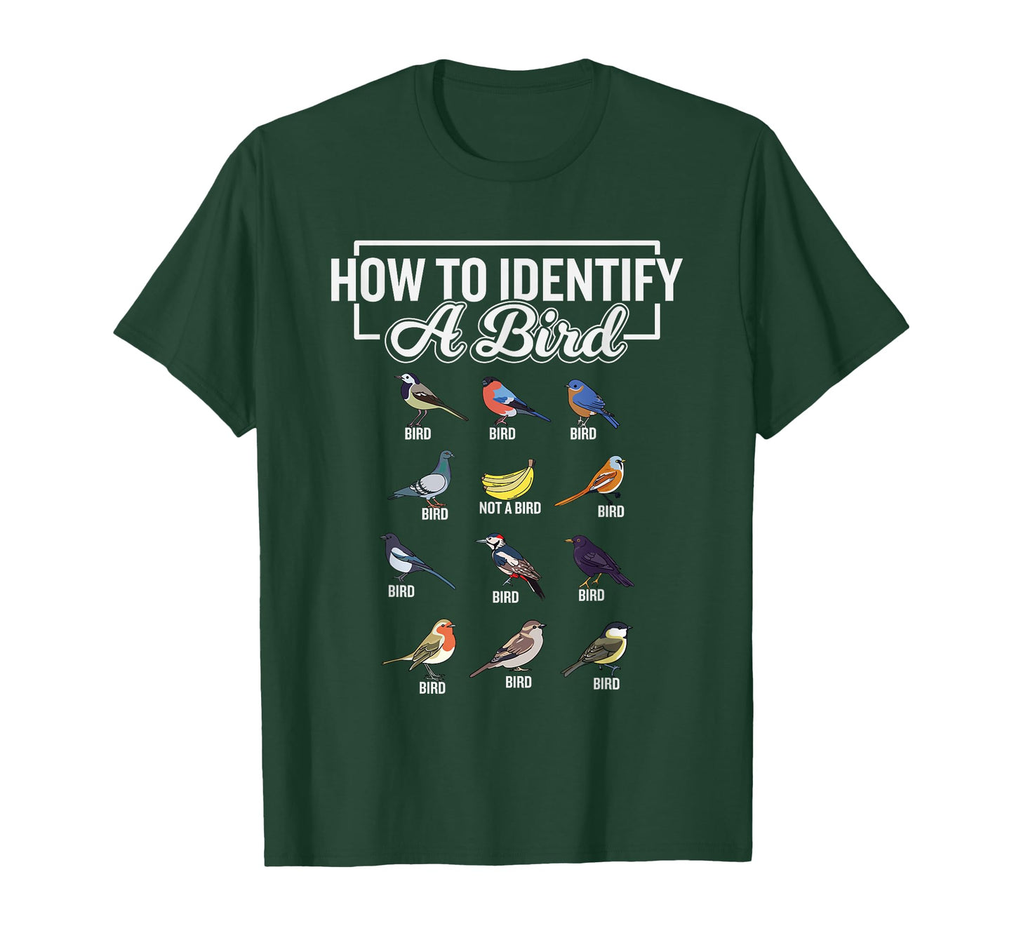 Funny Bird Watcher How To Identify a Bird Unique Birder T-Shirt