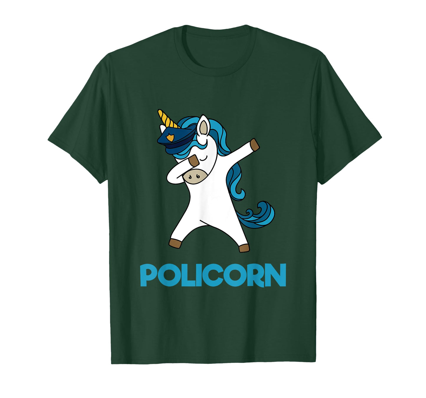 Policorn Police Officer Unicorn Funny Policeman Pun T Shirt