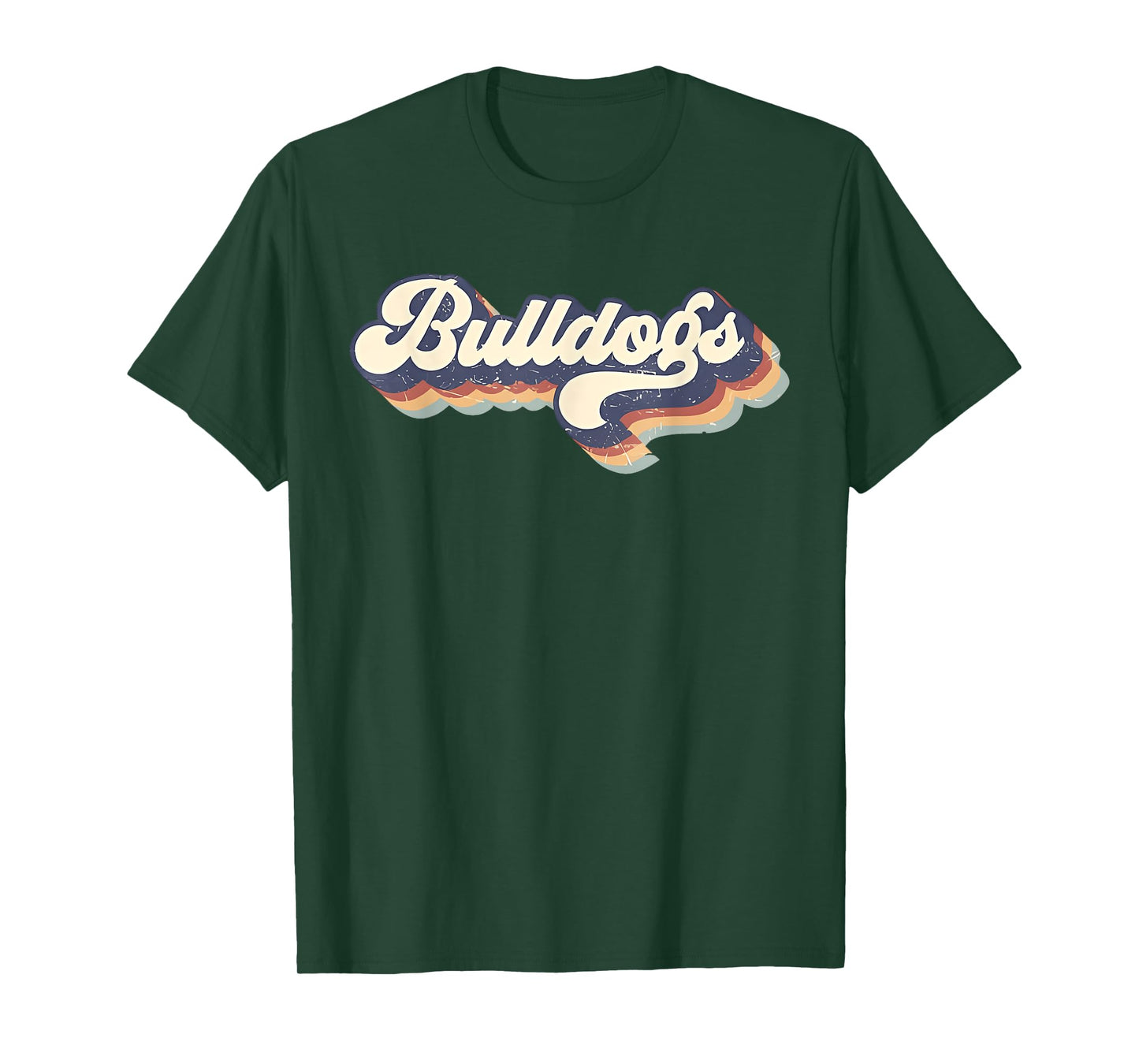 Bulldogs Mascot Retro Back to School Team Spirit T-Shirt