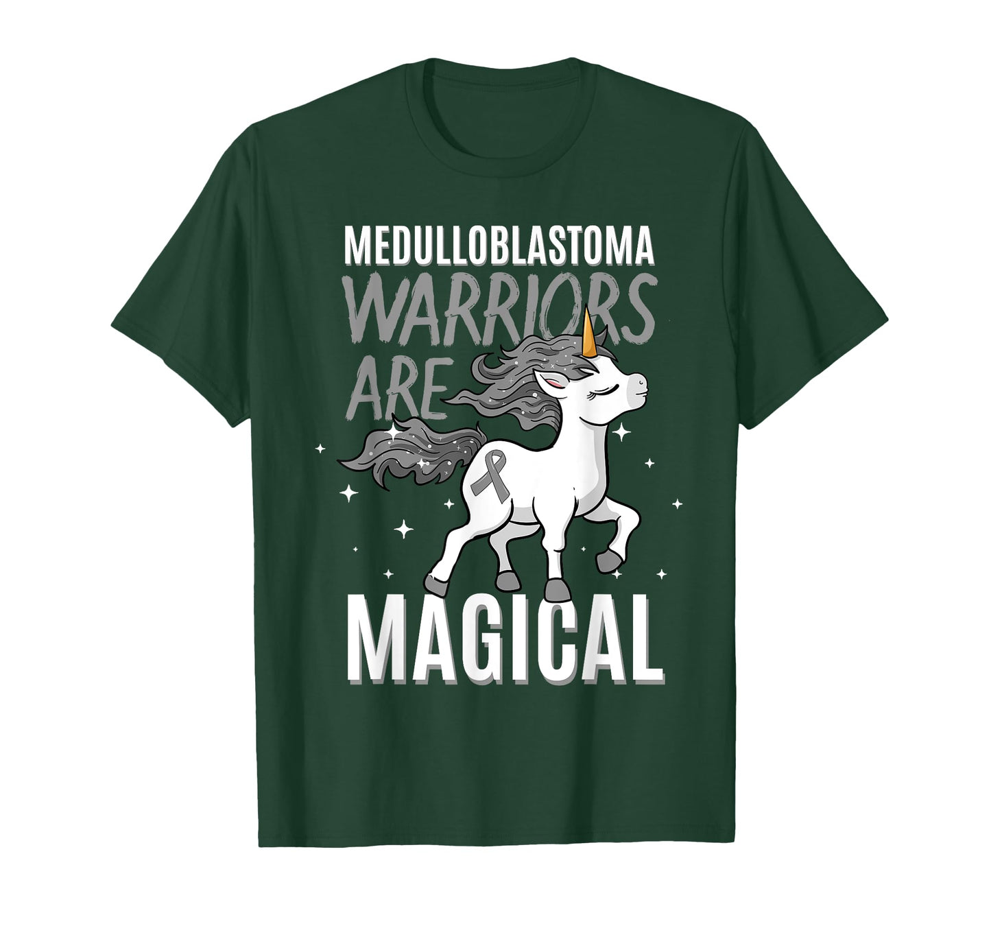 Warriors Are Magical Medulloblastoma Brain Cancer Awareness T-Shirt