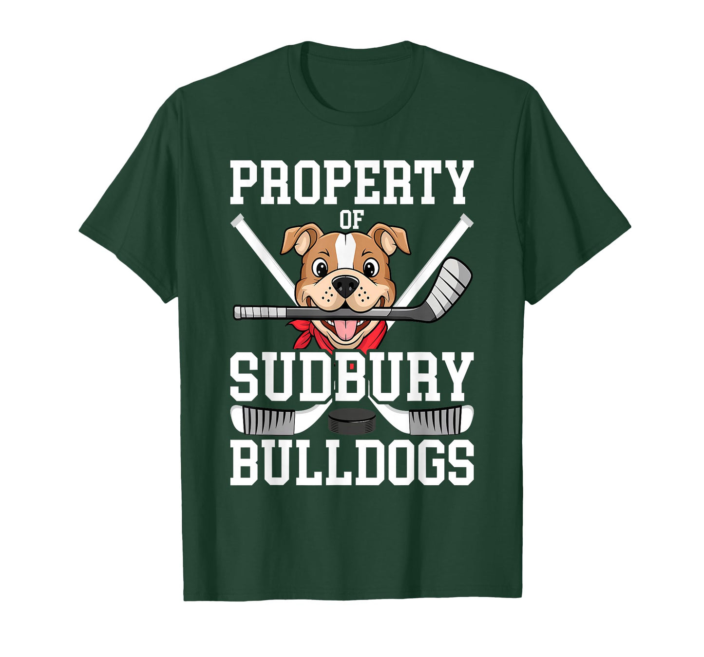 Men Women Property of Sudbury Bulldog Funny T-Shirt