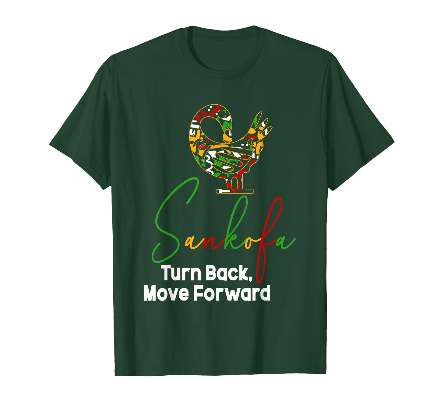 African Routes Sankofa Adinkra Black History Art T-Shirt