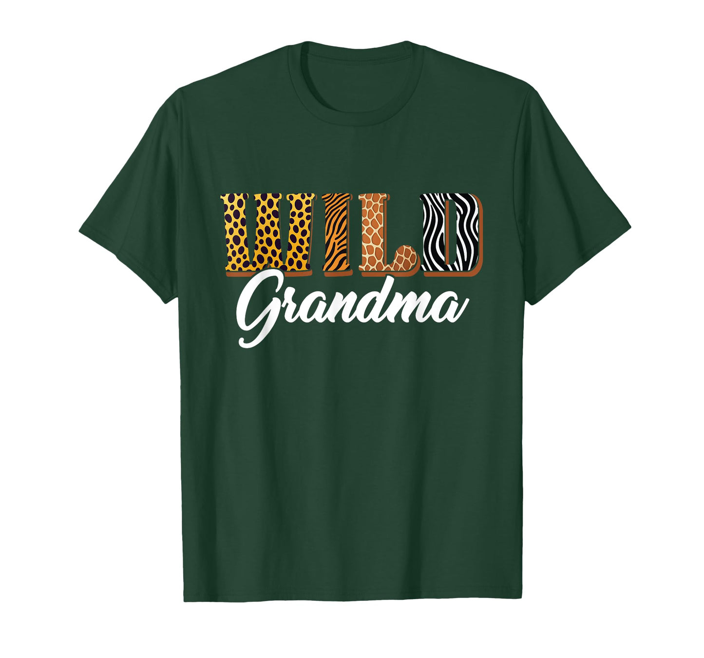 Wild Grandma Safari Jungle Animal Birthday Matching Family T-Shirt