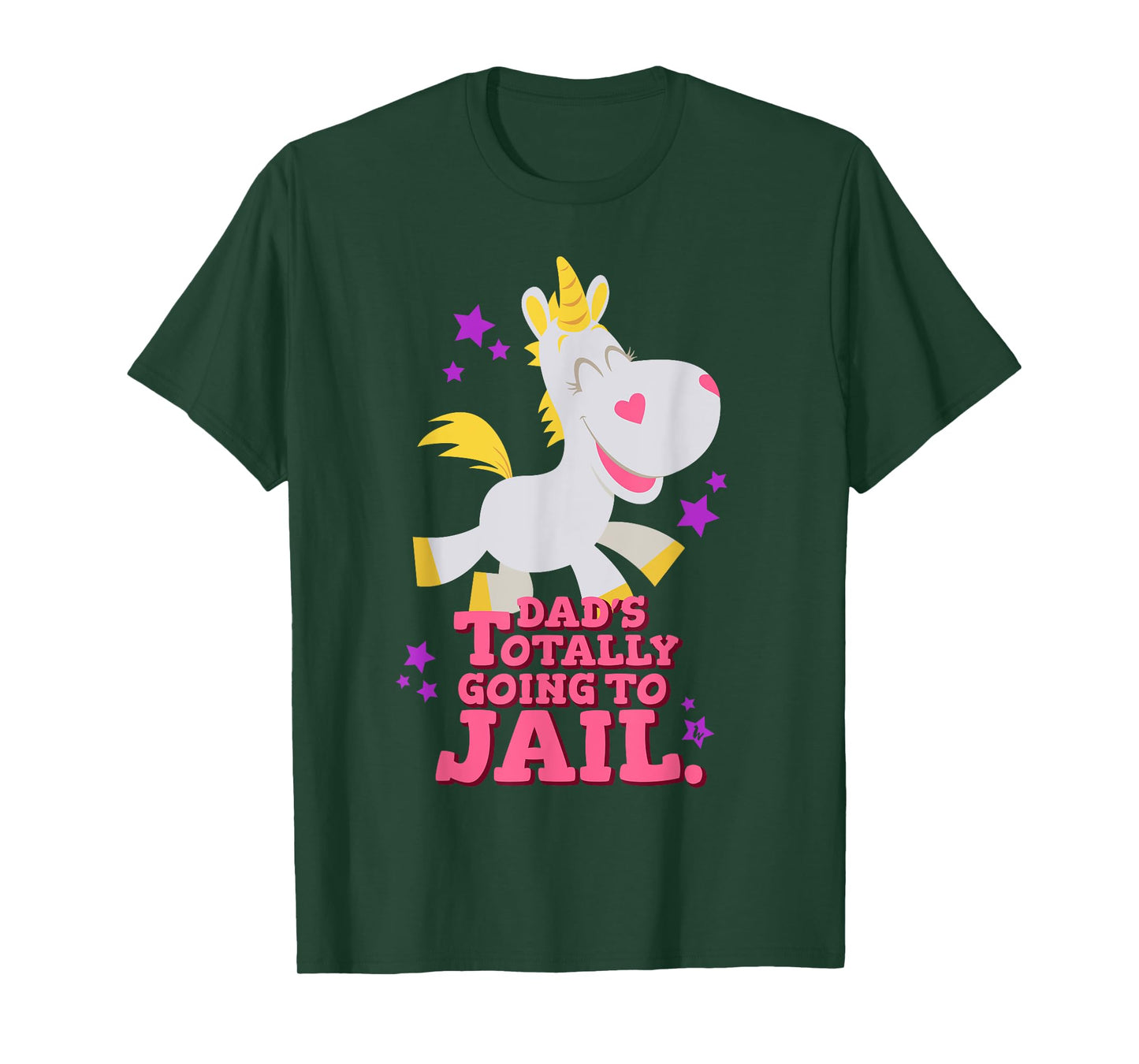 Funny Buttercup Unicorn Shirt - Dad's Going To Jail T-Shirt