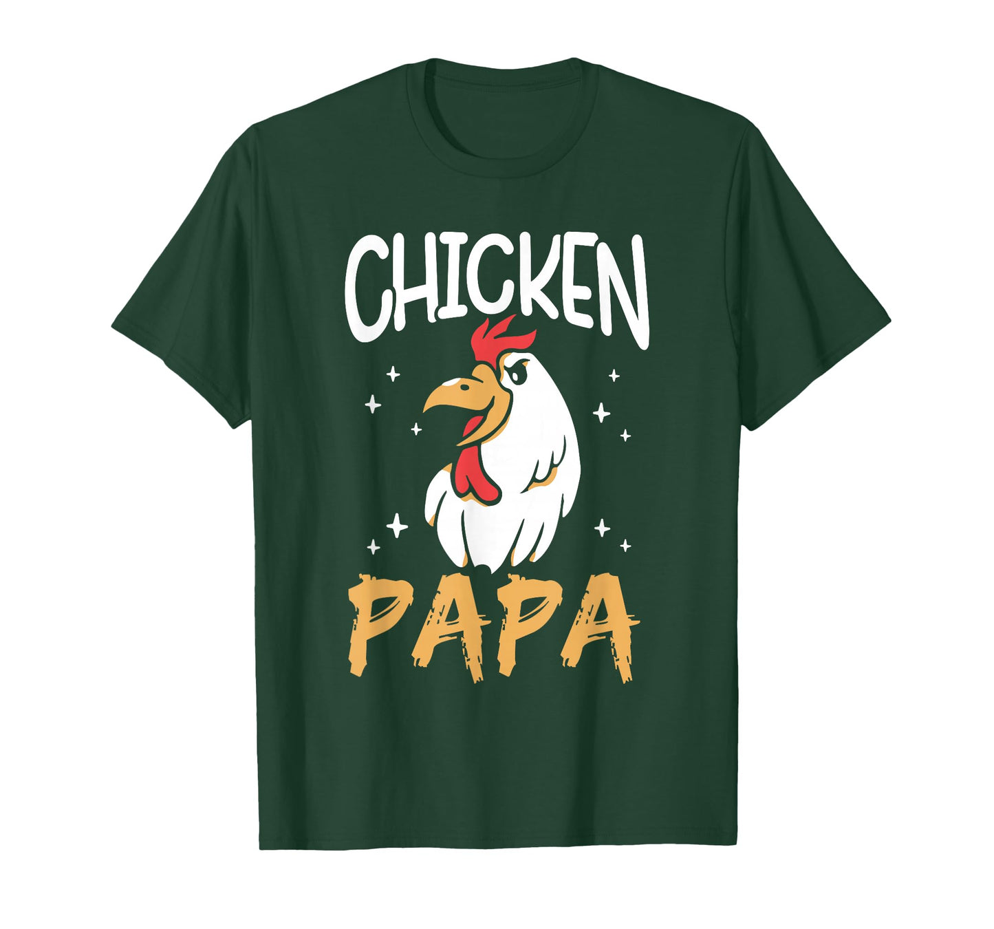 Chicken Papa Keeper Poultry Chickens Rooster Chicken Dad T-Shirt