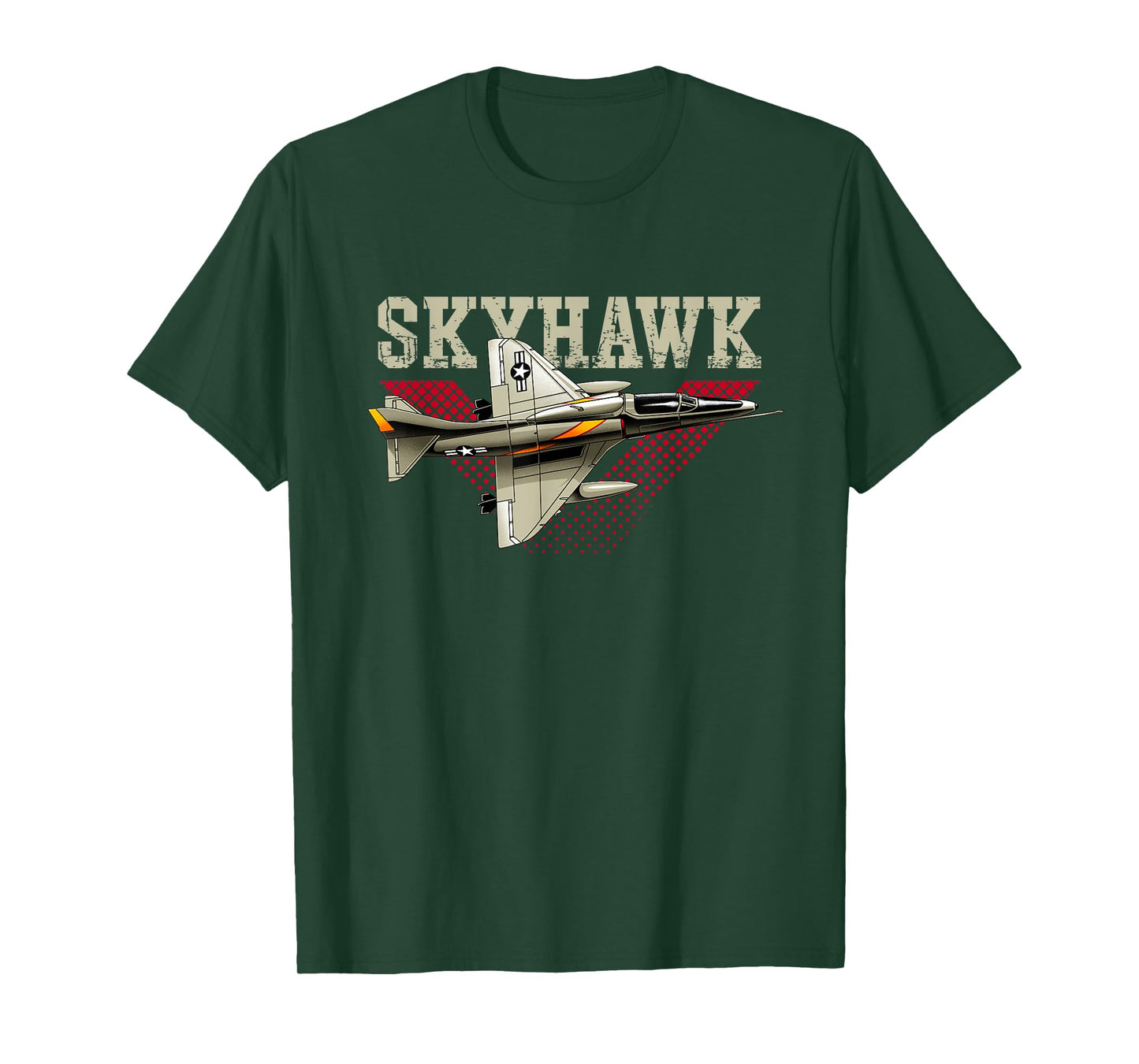 USA Military Warbird Airplane Skyhawk T-Shirt