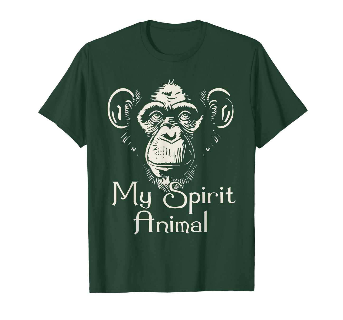 My Spirit Animal - Monkey Lover Primate Zoo Safari Zookeeper T-Shirt