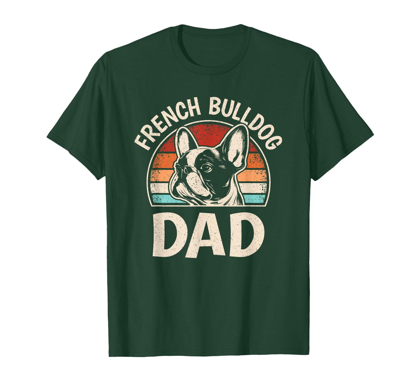 French Bulldog Dad Funny Frenchie Dog Lover Retro Men T-Shirt