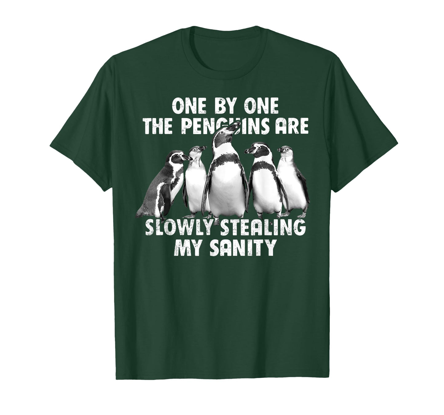 Penguins Slowly Stealing My Sanity Funny T-Shirt