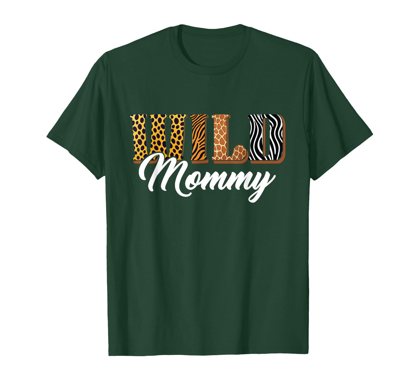 Wild Mommy Zoo Safari Jungle Animal Birthday Matching Family T-Shirt