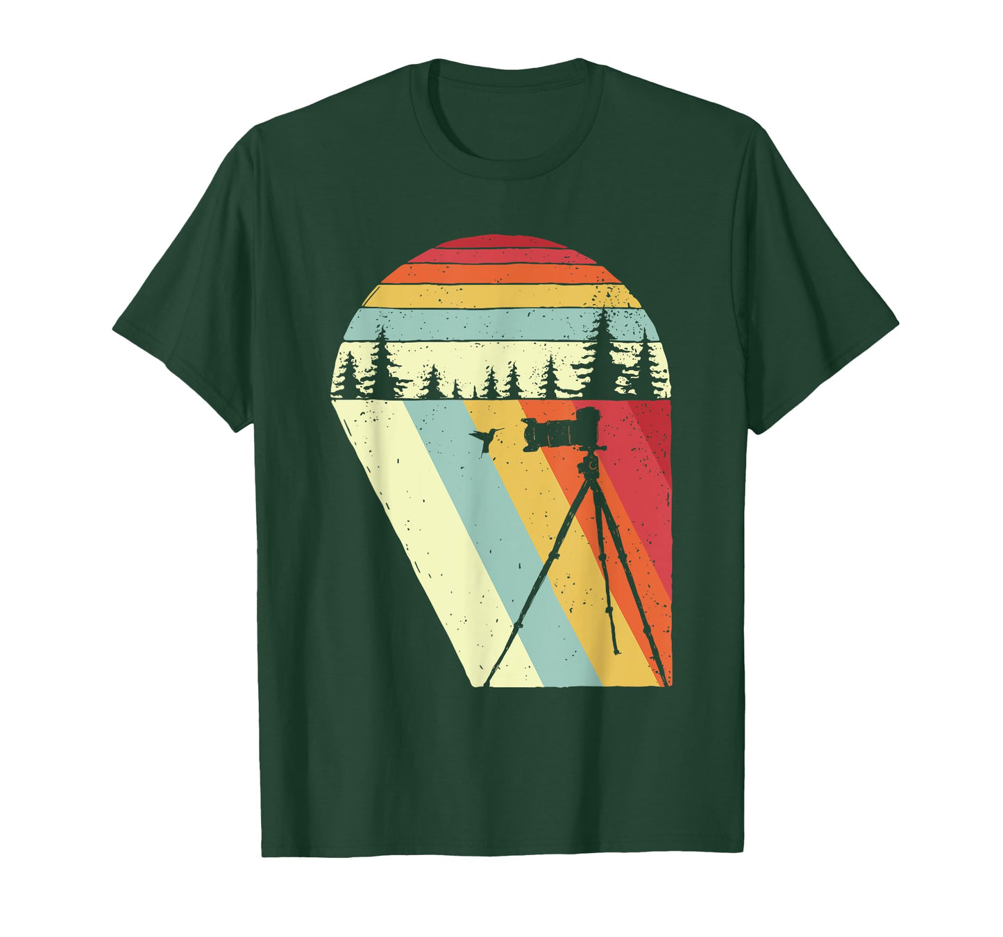 Vintage Retro Bird Photographer Wildlife Camera T-Shirt