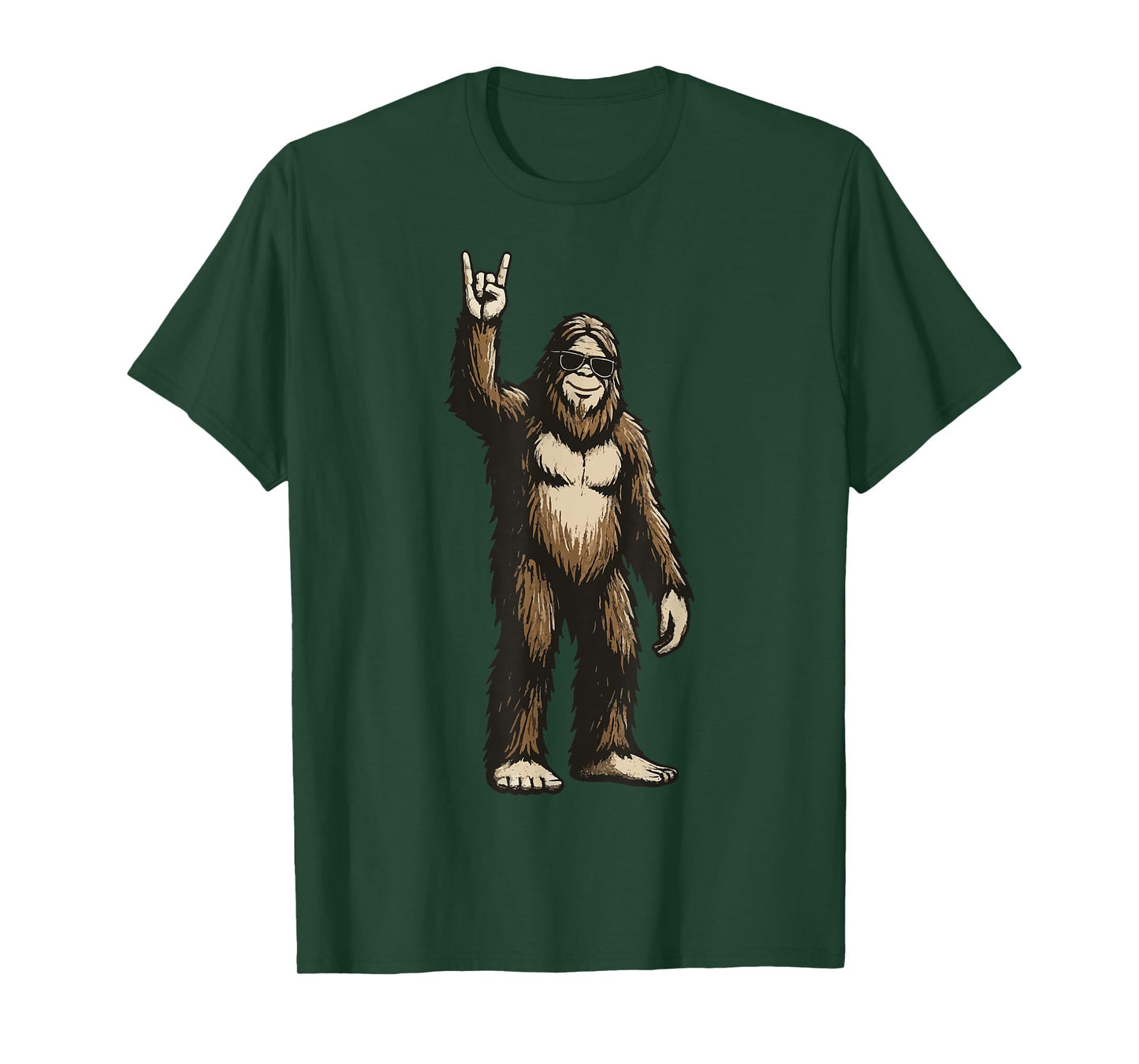 Bigfoot Rock Sunglasses T-Shirt