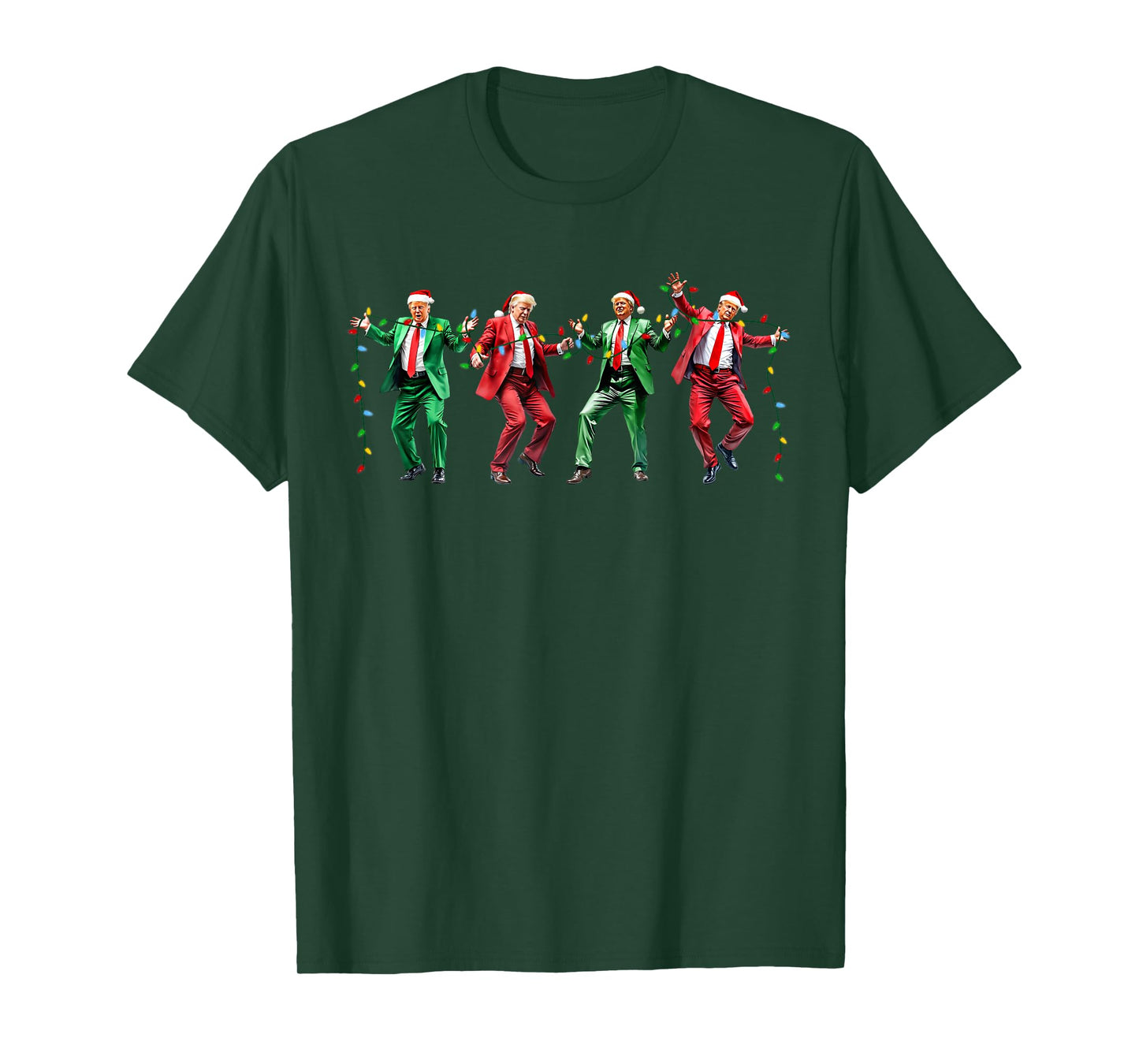 Funny Trump Dance Santa Claus Christmas Xmas Pajamas YMCA T-Shirt