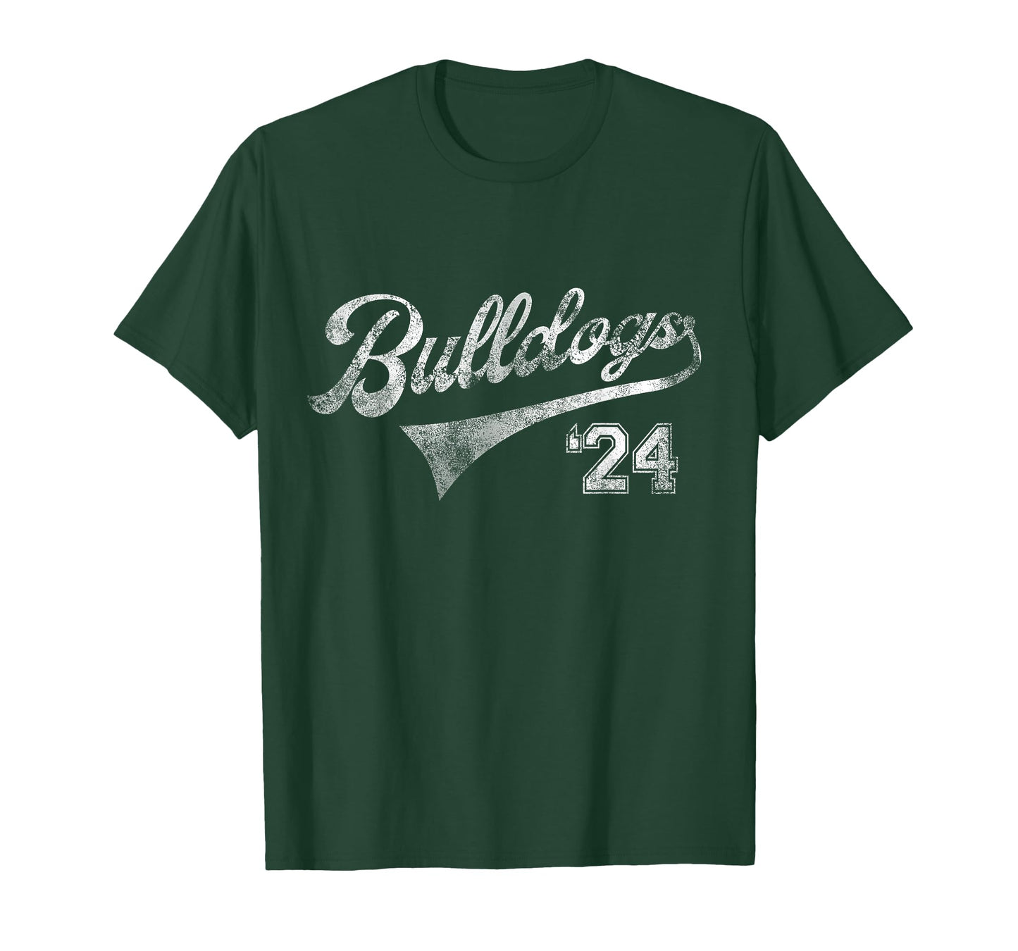 Bulldogs 2024 School Sports Fan Team Spirit Mascot Vintage T-Shirt