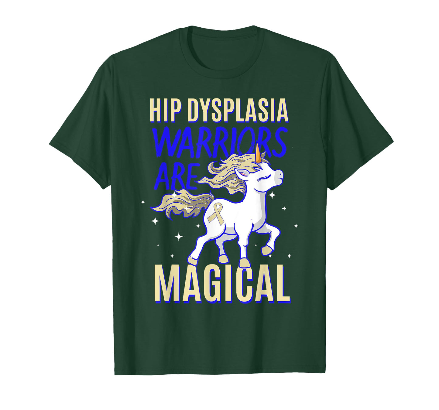 Hip Dysplasia Warrior Awareness Unicorn Lover DDH Supporter T-Shirt