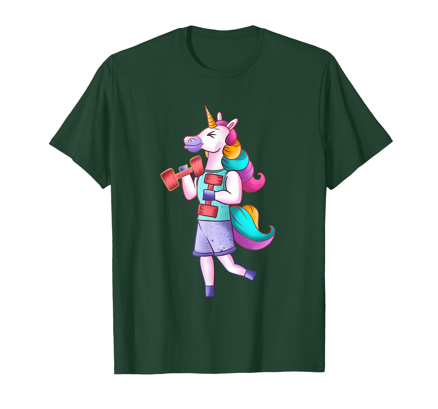 Funny Unicorn Gym Athlete Working Out Unicorn Gym Lover T-Shirt