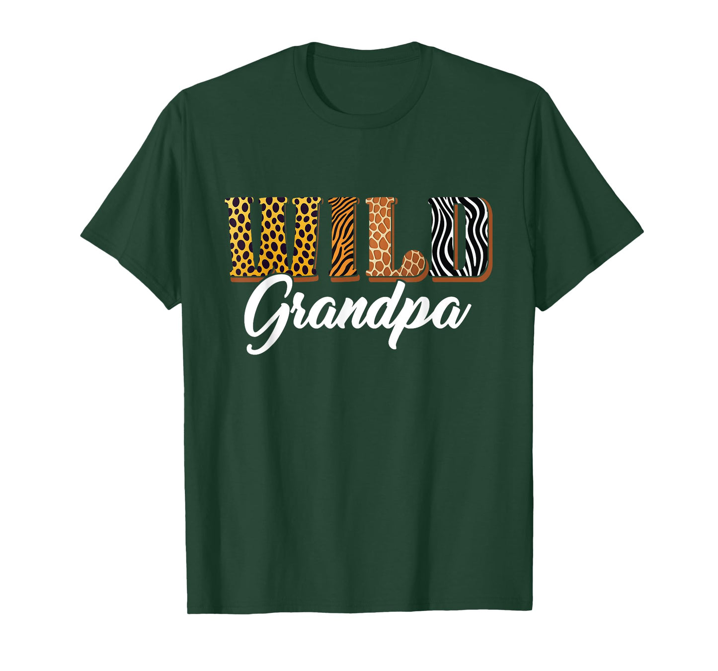 Wild Grandpa Safari Jungle Animal Birthday Matching Family T-Shirt