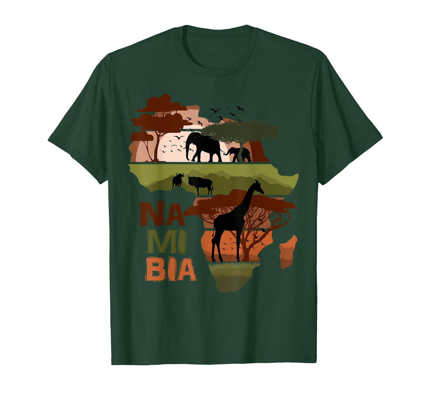 Namibia Africa Sunset Continent Nature Wild Life T-Shirt