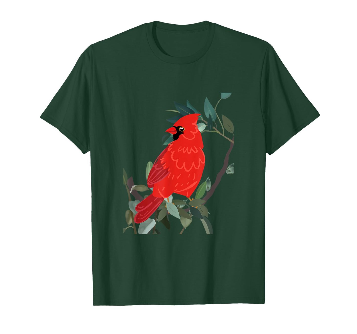 Northern cardinal, Red bird on tree branch T-Shirt