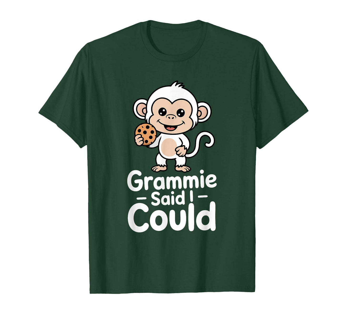 Funny Grammie Said I Could Sweet Monkey Toddler Grandma T-Shirt