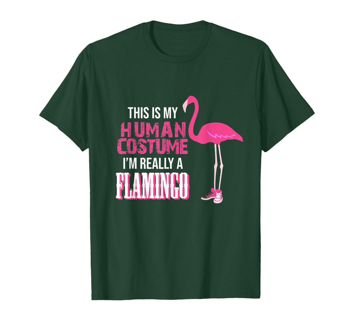 This Is My Human Costume I Am Really A Flamingo Tshirt T-Shirt