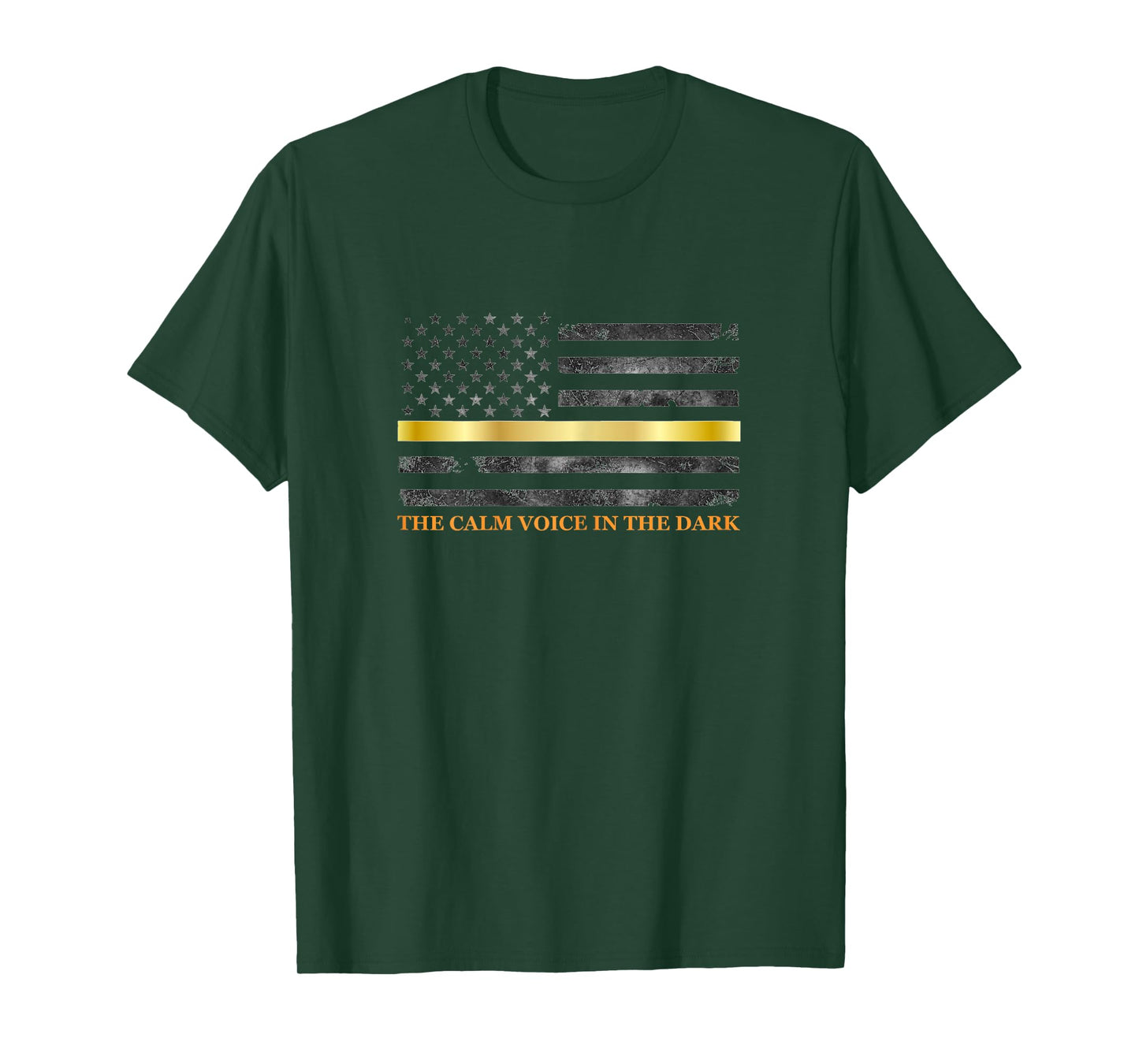 Dispatcher Gifts for Women - Thin Gold Thin Yellow Line 911 T-Shirt