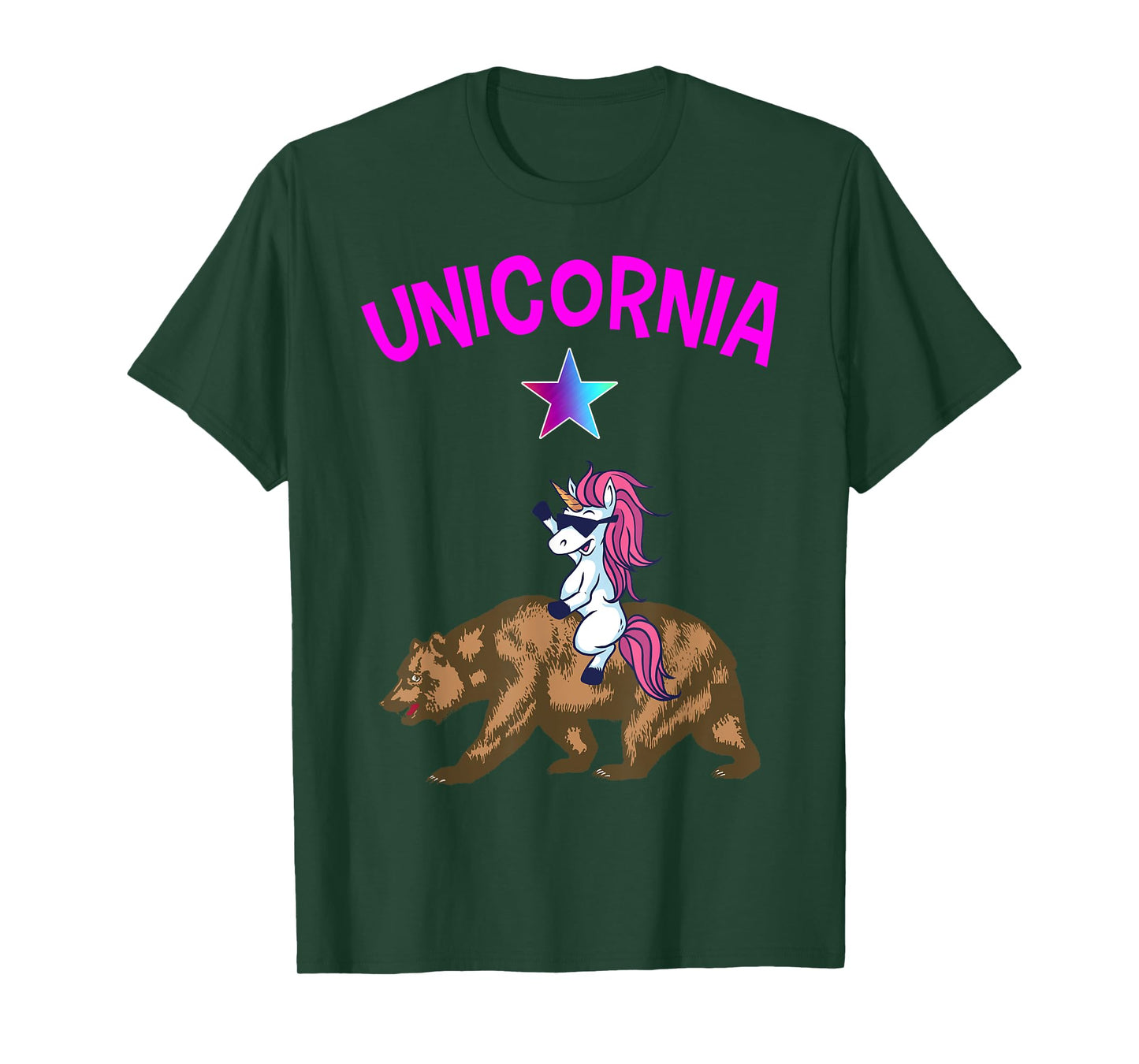 Unicornia Shirt Funny California Unicorn TShirt Gift T-Shirt