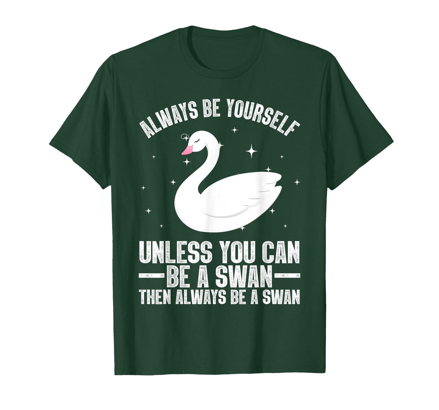 Cool Swan Design For Men Women Waterfowl Bird Swan Lovers T-Shirt