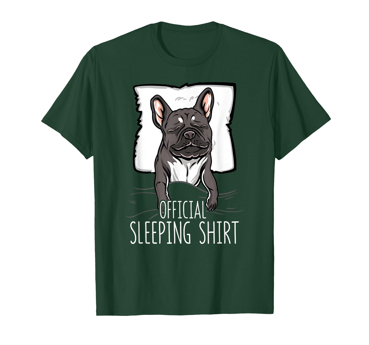 official sleeping Shirt cute french bulldog dog nightgown Men Women Girls Kids T-Shirt