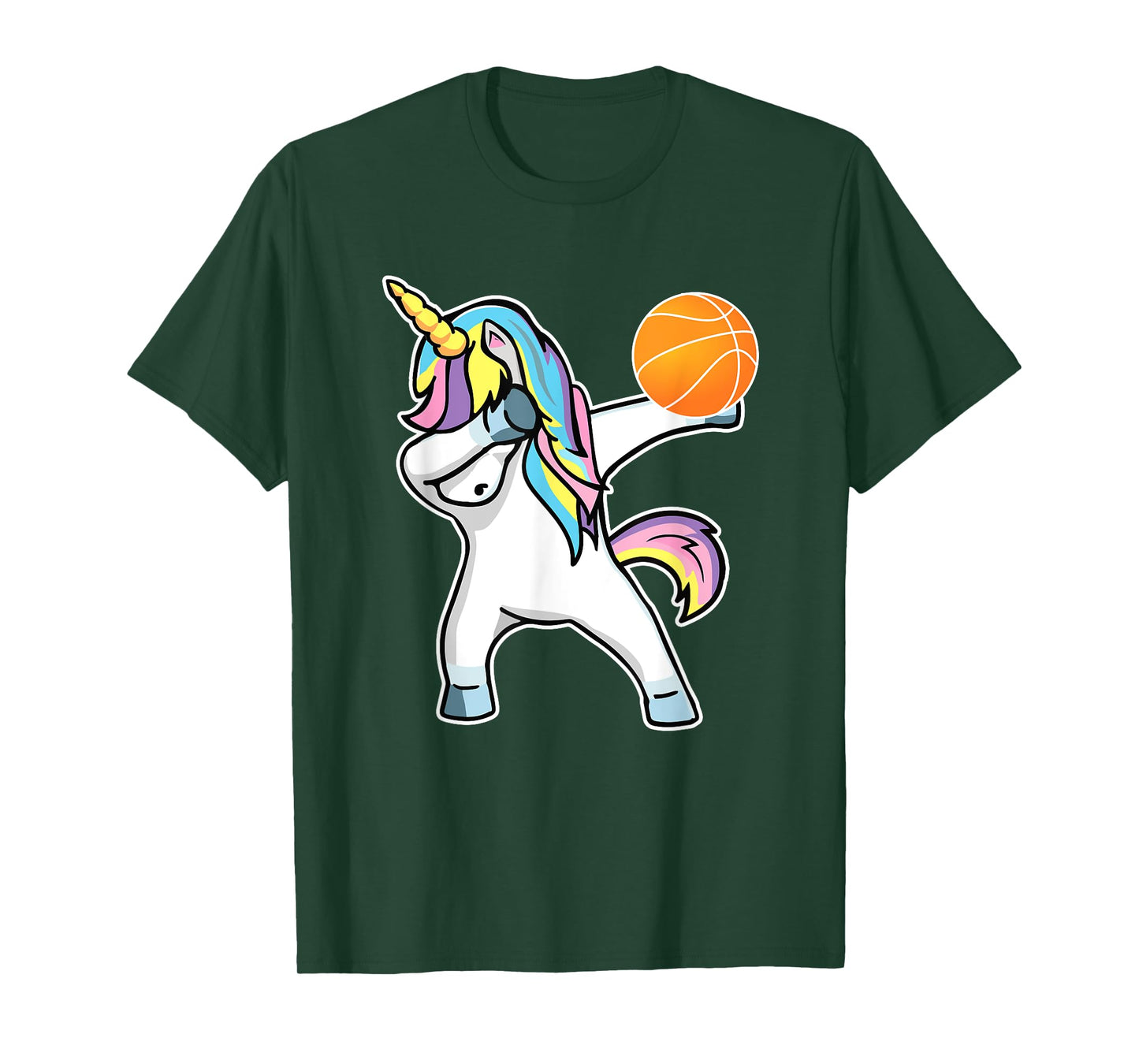 Dabbing Unicorn Basketball Shirt Funny Girl Unicorn Tee T-Shirt
