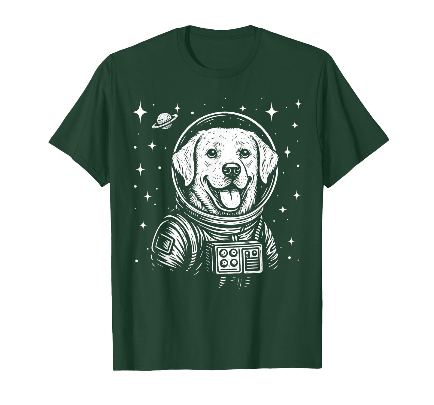 Astronaut Labrador Retriever Space Galaxy Dog Lovers T-Shirt