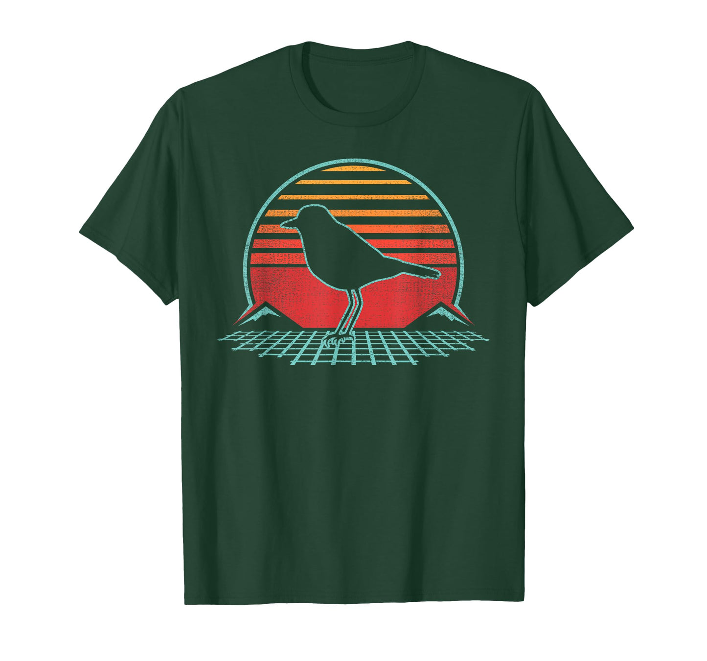 Killdeer Bird Retro Vintage 80s Style Birding Gift T-Shirt