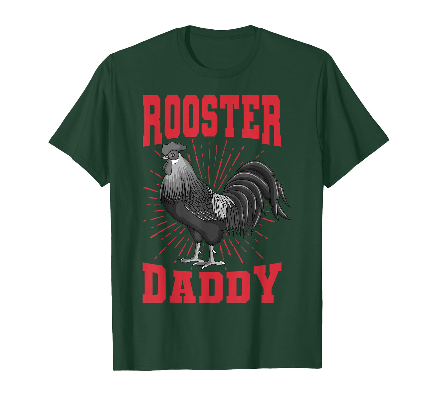Rooster Daddy Chicken Farm Poultry Father's Day T-Shirt