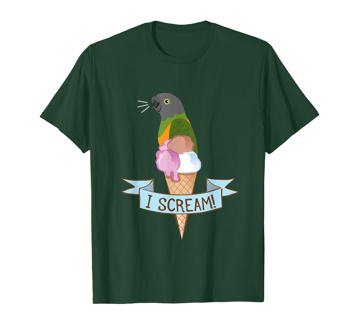 Senegal Parrot Ice Cream T-Shirt