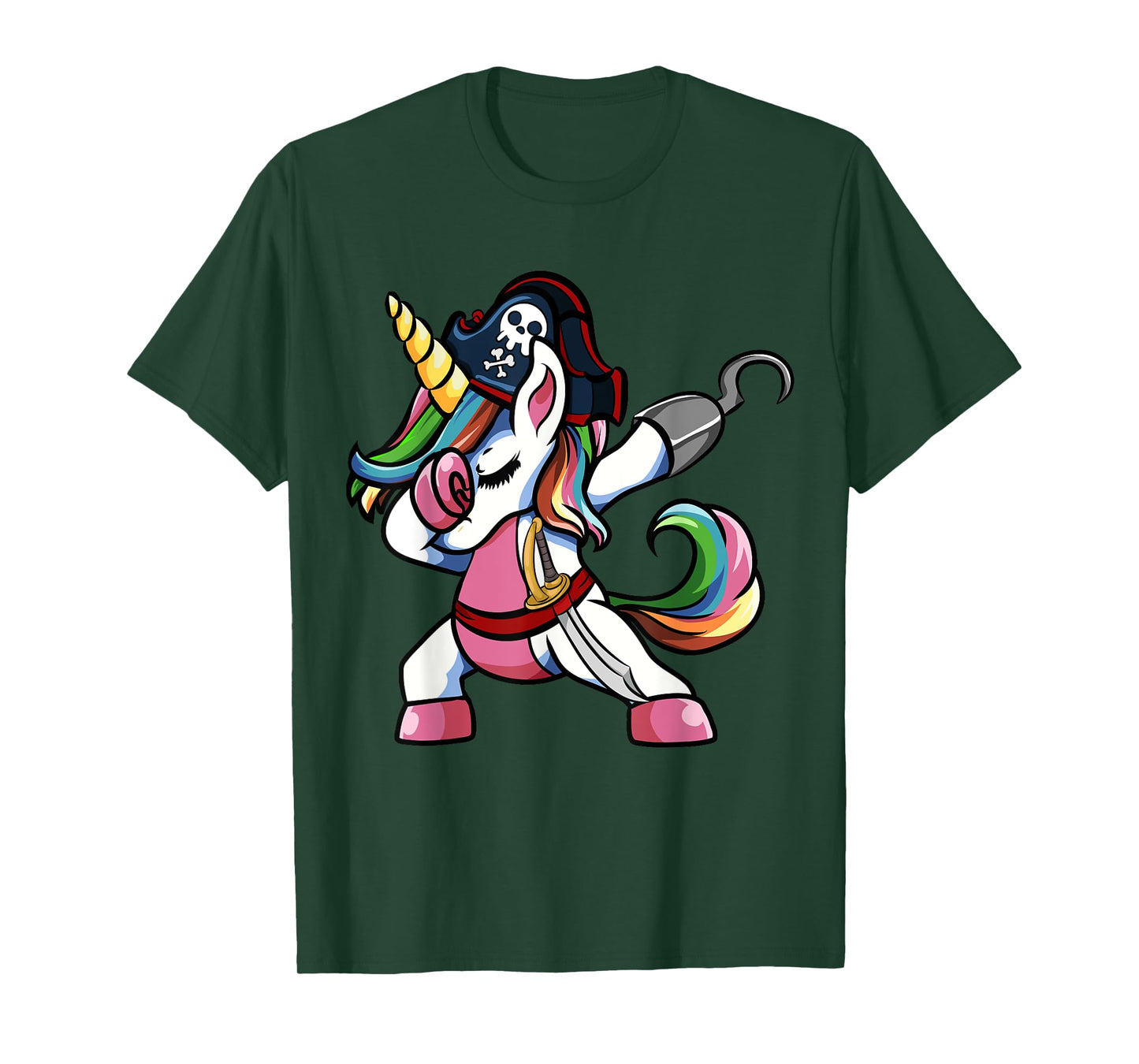 Cute Pirate Unicorn Halloween Clothes T-Shirt