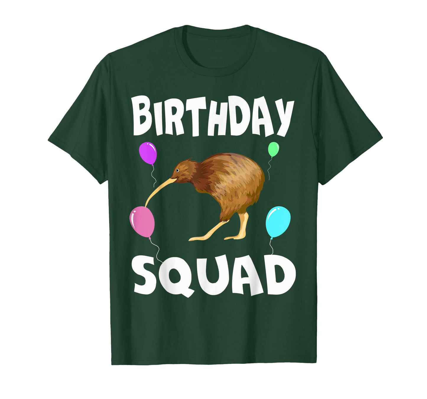 Birthday Squad Cute Kiwi bird Bday Team Men Women Kids T-Shirt