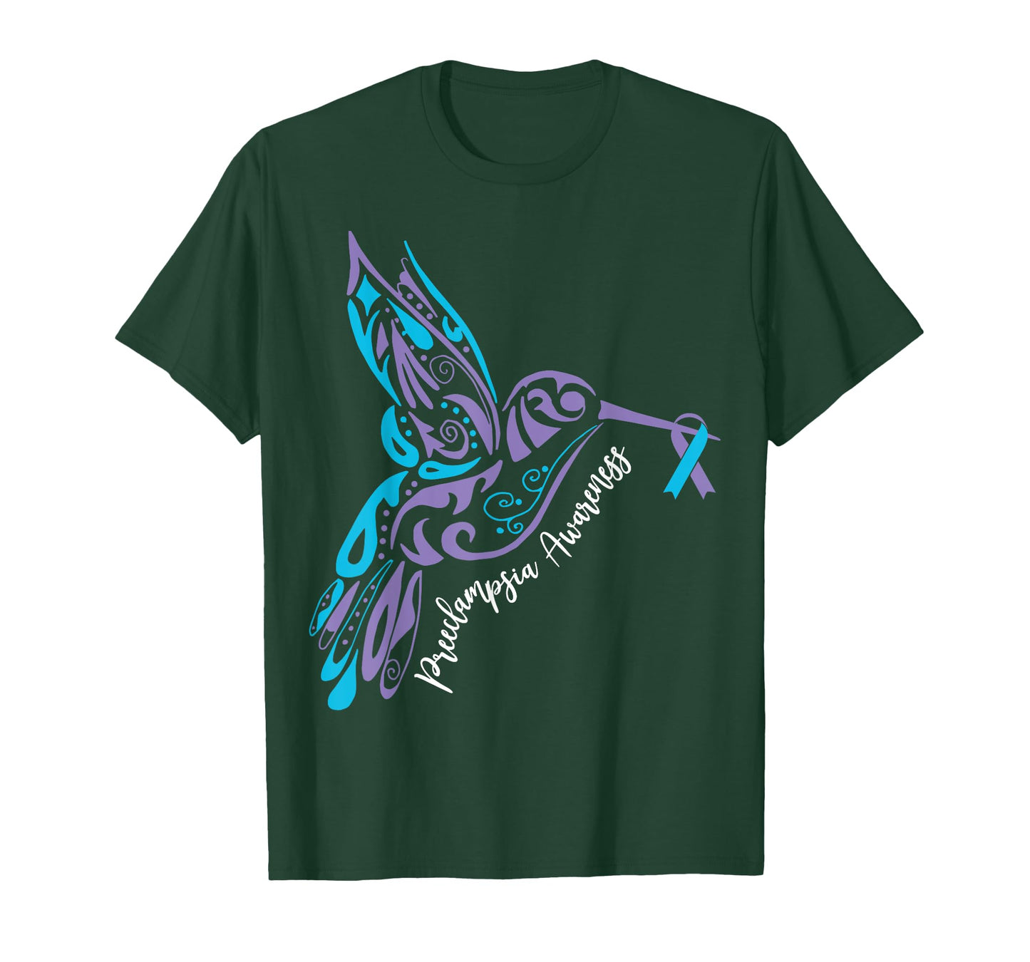 Bird Ribbon Preeclampsia Awareness Preeclampsia Survivor T-Shirt